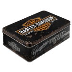 Maxi bo�te � sucre m�tal noir Harley Davidson