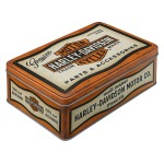 Maxi bote  sucre mtal noir Harley Davidson