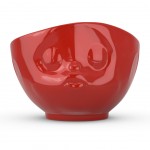 Grand bol en porcelaine htelire Tassen - Bisou rouge