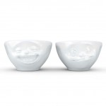 Set de 2 mini-bols en porcelaine Tassen Gourmand et Rieur 100 ml