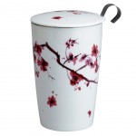 Tasse en porcelaine  double paroi avec infuseur - Blossom