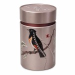 Bo�te � th� oiseaux 150 g double couvercle en m�tal