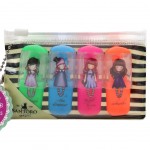 Etui de 4 mini-surligneurs Gorjuss Etui de 4 mini-surligneurs Gorjuss