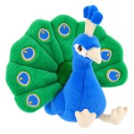 Peluche paon bleu Keel Toys Keeleco 22 cm