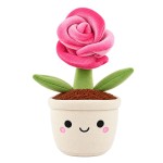 Peluche rose en pot Keel Toys Jardin botanique 25 cm