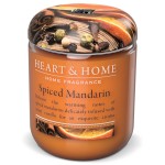 Jarre Bougie cire de soja Heart and Home Mandarine épicée Jarre Bougie cire de soja Heart and Home Mandarine épicée