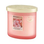 Bougie ellipse 2 mches Heart and Home Rose, yuzu et Rhubarbe