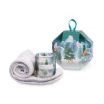 Coffret bougie et chaussettes Sapin de Nol  Heart and Home
