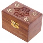 Boîte pour 6 flacons d'huiles Essentielles en Bois Sheesham Boîte pour 6 flacons d'huiles Essentielles en Bois Sheesham