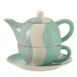 Set tasse et théière Vague pour une personne Set tasse et théière Vague pour une personne