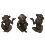 Set de 3 figurines les singes de la sagesse