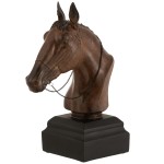 Statue buste de cheval en rsine