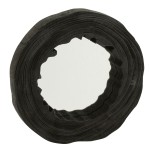 Miroir irrgulier en bois de paulownia noir  Jolipa