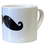 Tasse expresso en cramique Moustache