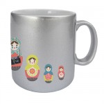 Tasse argent Poupes russes by Cbkreation
