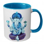 Tasse en cramique Bleu Ganesh by Cbkreation