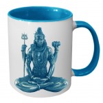 Tasse en cramique Bleue Shiva by Cbkreation