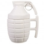 Tasse en cramique blanche Grenade