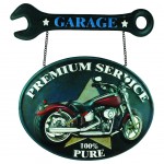 Déco métallique Thème Garage 41 cm Déco métallique Thème Garage 41 cm