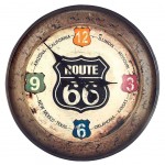 Pendule ronde Route 66 - 52 cm