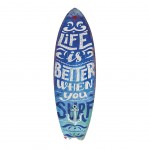 Patère en métal 2 supports Planche de surf 75 cm - Bleue Patère en métal 2 supports Planche de surf 75 cm - Bleue
