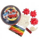 Petite boule garnie en mtal Cars
