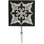 Petit porte torchons en bois  suspendre gris fonc