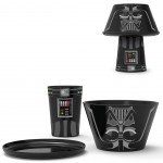 Set repas 3 pices en pvc empilable Dark Vador
