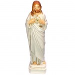 Statuette Jsus Christ Sacr coeur beige