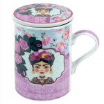 Mug Frida avec infuseur Rose et Bleu