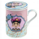 Mug Frida avec infuseur - Rose et Bleu