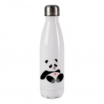 Bouteille isotherme en inox 750 ml - Panda coeur by Cbkreation
