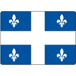 Surface de dcoupe Quebec en verre 28.5 x 20 cm