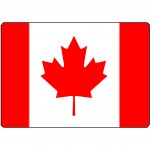 Surface de dcoupe Canada en verre 28.5 x 20 cm