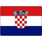 Surface de dcoupe Croatie en verre 28.5 x 20 cm