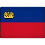 Surface de dcoupe Liechtenstein en verre 28.5 x 20 cm
