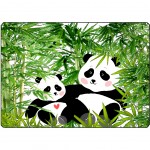 Surface de dcoupe Pandas en verre 28.5 x 20 cm