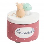 Petite boite à dents de lait Rose foncé Petite boite à dents de lait Rose foncé