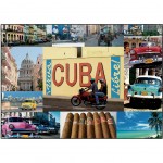 Plaque mtallique dco Cuba by Cbkreation