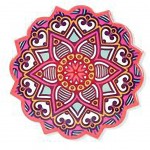 Set de 2 sous-verres Mandala Set de 2 sous-verres Mandala