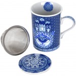 Mug Bleu Main de Fatma avec infuseur