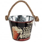 Seau  bire en mtal - COLD BEER