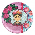 Plat rond de présentation Frida Khalo Modèle 4 Plat rond de présentation Frida Khalo Modèle 4