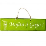 Plaque dcorative en bois - Mojito  Gogo - Vert