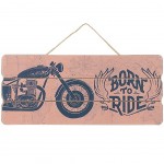 Planche  suspendre Dco Vintage Born to Ride 34 cm