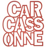 Mot dcoratif dcoup au laser - Carcassonne - Orange