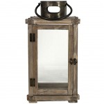 Lanterne en bois et zinc - grand modèle 54 cm Lanterne en bois et zinc - grand modèle 54 cm