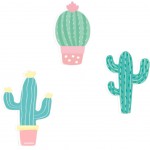 3 crochets patres enfants  - Cactus