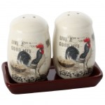 Set Poivre et sel Coqs en cramique