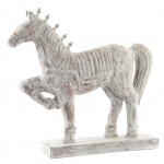 Grande statue Cheval en Bois patinée Grande statue Cheval en Bois patinée